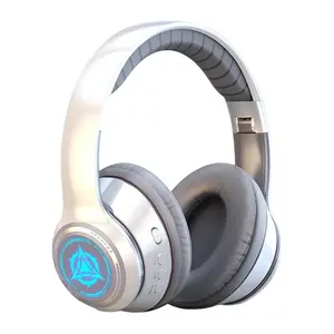 Wireless Gaming Headset with Microphone, LED Light 99D Stereo Sound Over-Ear Headphones, PC Laptop Computer PS5 Gamer Gift for Men Teens