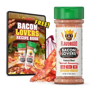 FlavorGod Bacon Lovers Seasoning - Vegan, Non-GMO, Gluten & Dairy Free, Heart Healthy, Keto and Paleo Friendly - Spice