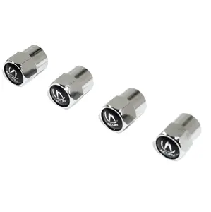 Chrome Valve Stem Tire Caps, Style: Acura