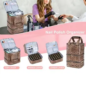 Nail Polish Organizer Holds Up to 60 Bottles, Perfect Storage Solution for Nail Polishes & Supplies, Essential for Nail Technicians
