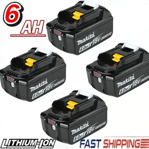 High Capacity For Makita 18V 6.0Ah LXT Lithium-Ion Battery BL1830 BL1850 BL1860 BL1840 100% NEW