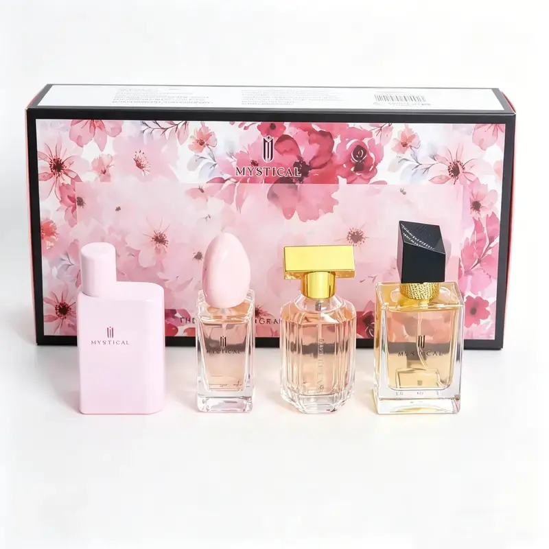 Women's Perfume Gift Set | 30ML*4PC | Romantic Floral & Fruity Notes | Long Lasting perfumes | Charm Fragrance, Elegant Fragrance, Holiday Gift, Fragrance Gift Box, Scents Set | Daily Casual Dating Perfume curations box set portable travel size