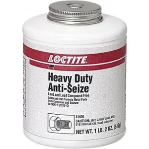 Loctite 1.2 Lb Brush Top Anti-Seize Lubricant Graphite, 2,400°F, Black 209758