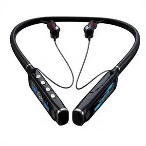 Stereo Wireless Neckband Headphones - Noise Cancellation Bluetooth Earbuds, Sweat Resistant for Gym, 30H Playtime