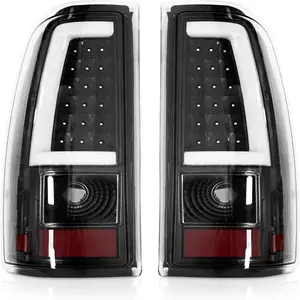 Silverado Tail Lights Compatible With 2003-2006 Chevy Silverado 1500/1500HD 2500/2500HD 3500 Driver and Passenger Side OE Style Rear Brake Lamps, Bulb and Harness Included (OEM Style)