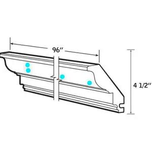 Crown Molding 4" - White Shaker