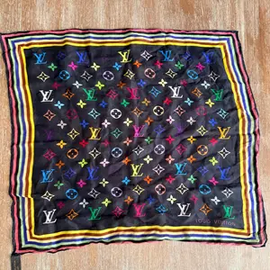 Pre-owned Louis Vuitton SILK FINAL SALE Bag Accessories Takashi Murakami Multicolor Silk Square