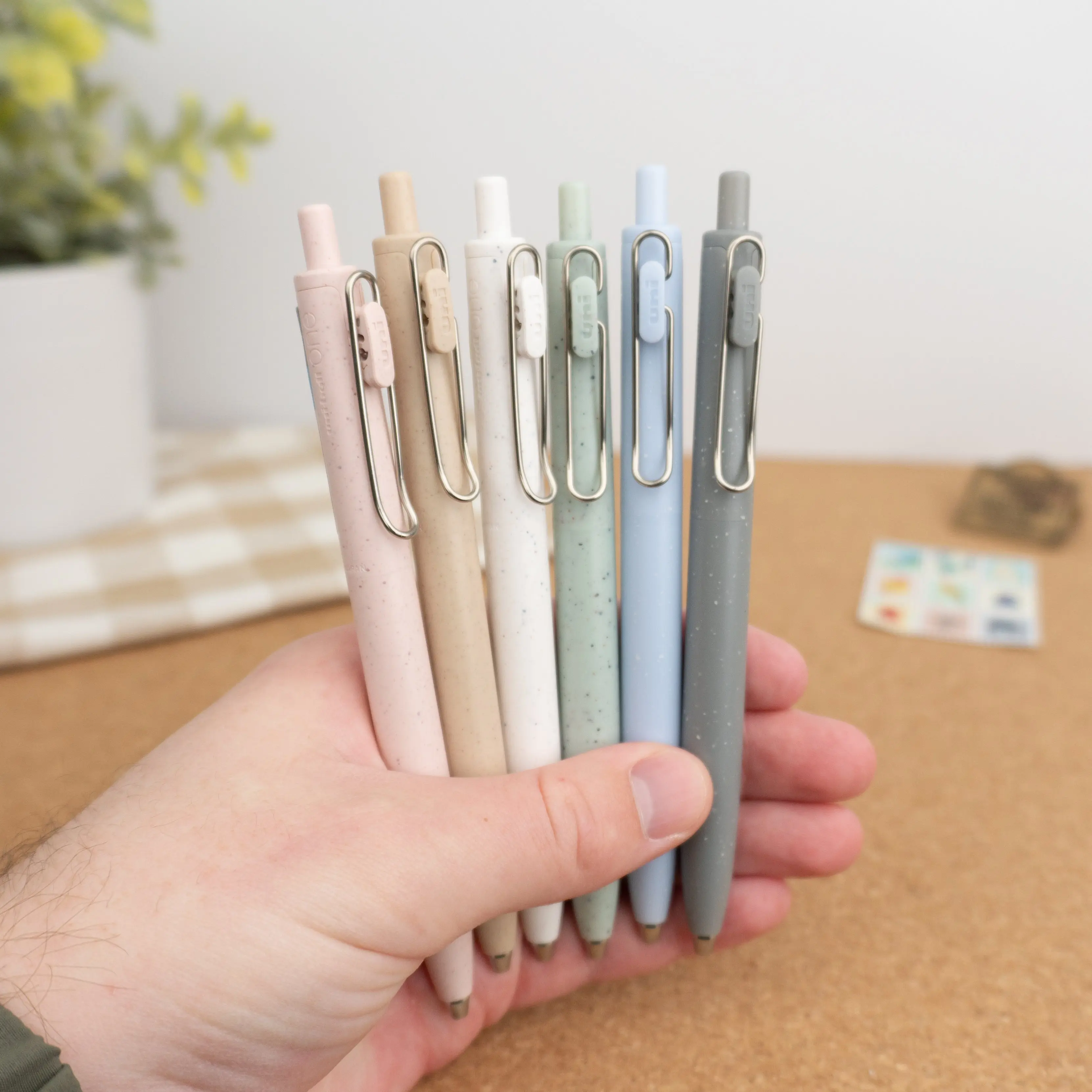 Uniball One F Gel Pens - Earth Texture Series (0.38mm and 0.5mm)