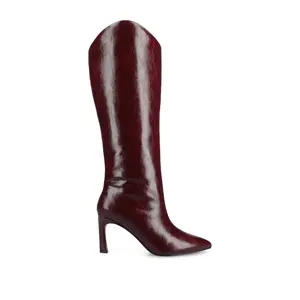 REHELA BOOTS IN WIDE WIDTH & CALF - Oxblood Patent