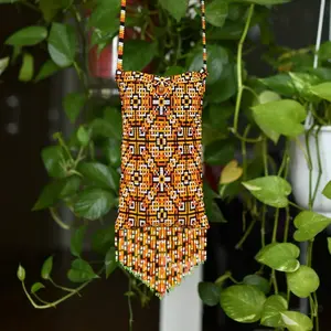 Damascus Gate - Mosaic Pattern Beaded Phone Purse - Handmade by Indigenous Artisans - Mother Sierra