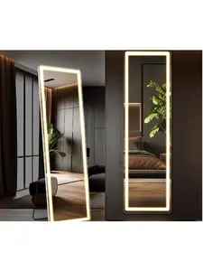 3 Color LED lined mirror