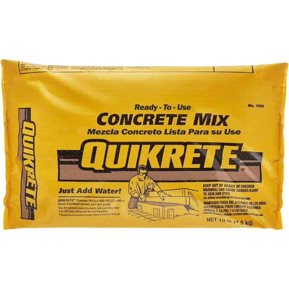Quikrete Concrete Mix 10 lb Bag, 4000 PSI, Ready To Use, No. 1101