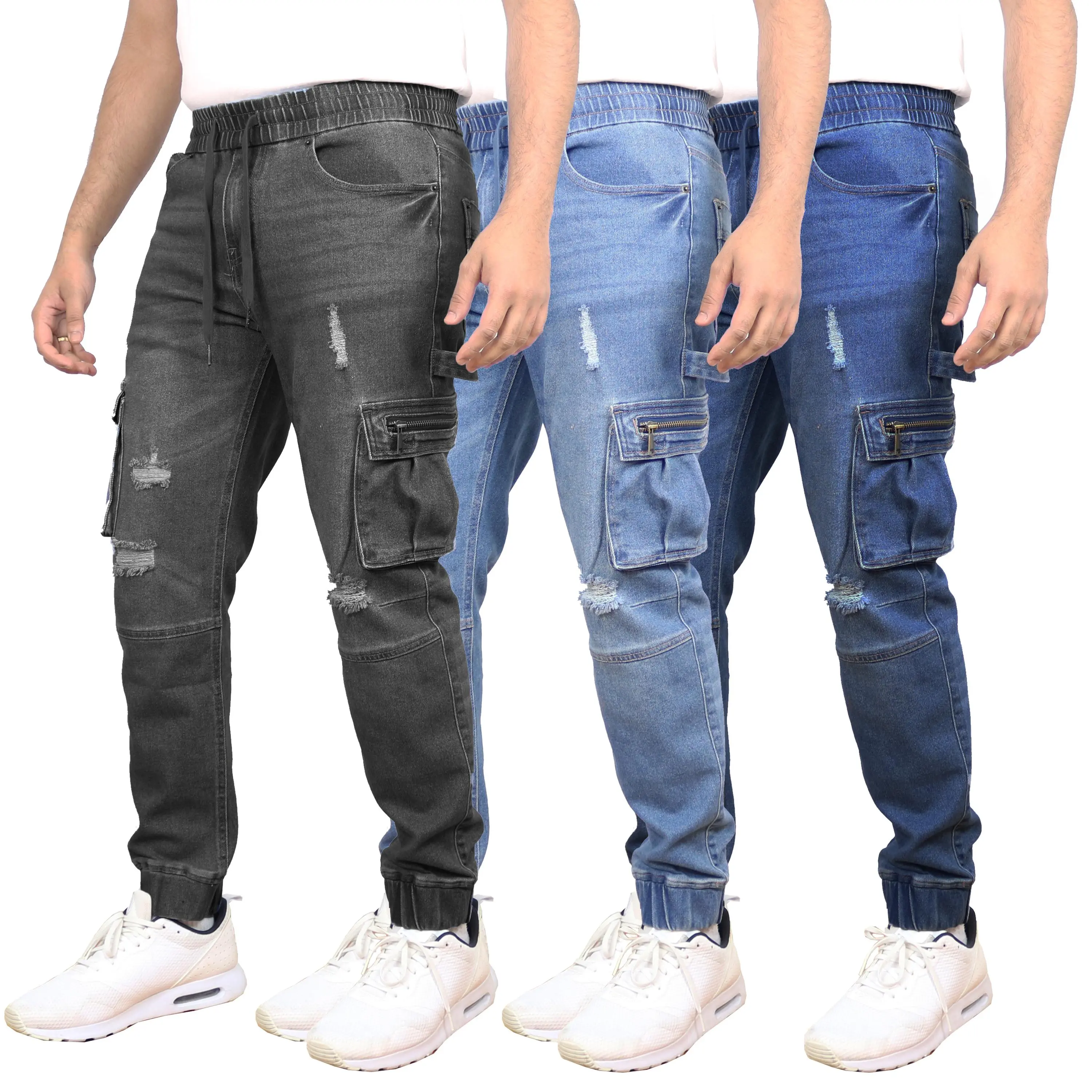 Mens Single Stretch Cargo Carpenter Jean Jogger