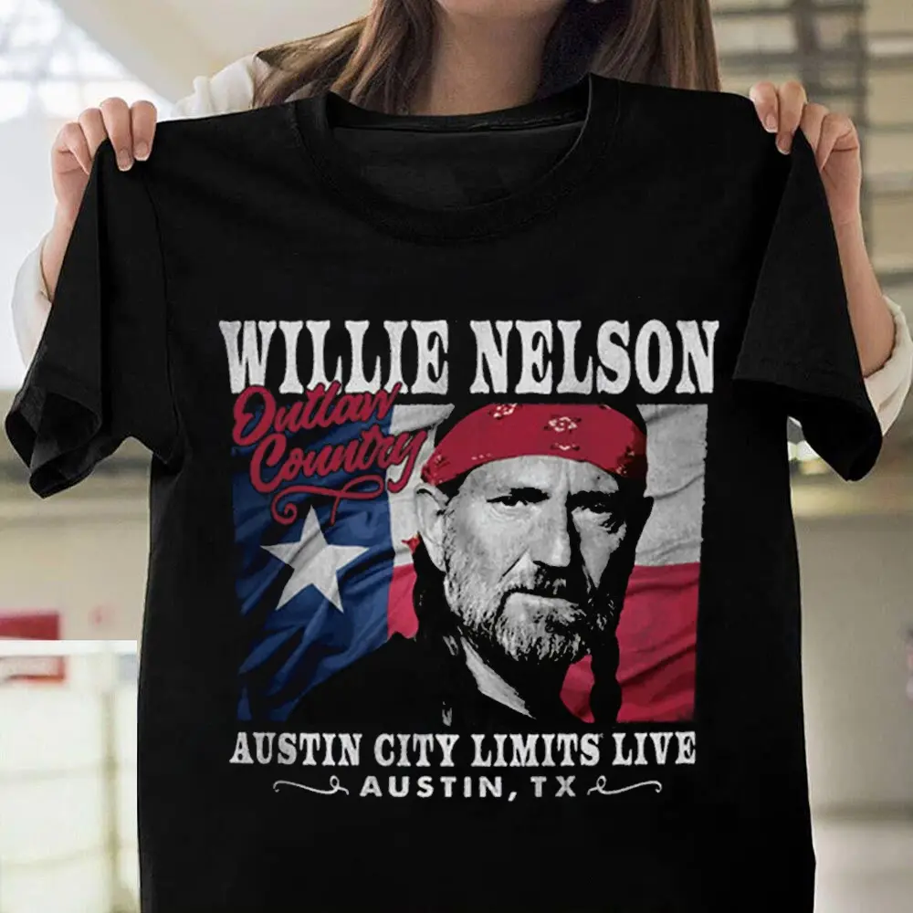 Willie Nelson Unisex T-Shirt, Classic Americana Music Cotton Tee YR290106