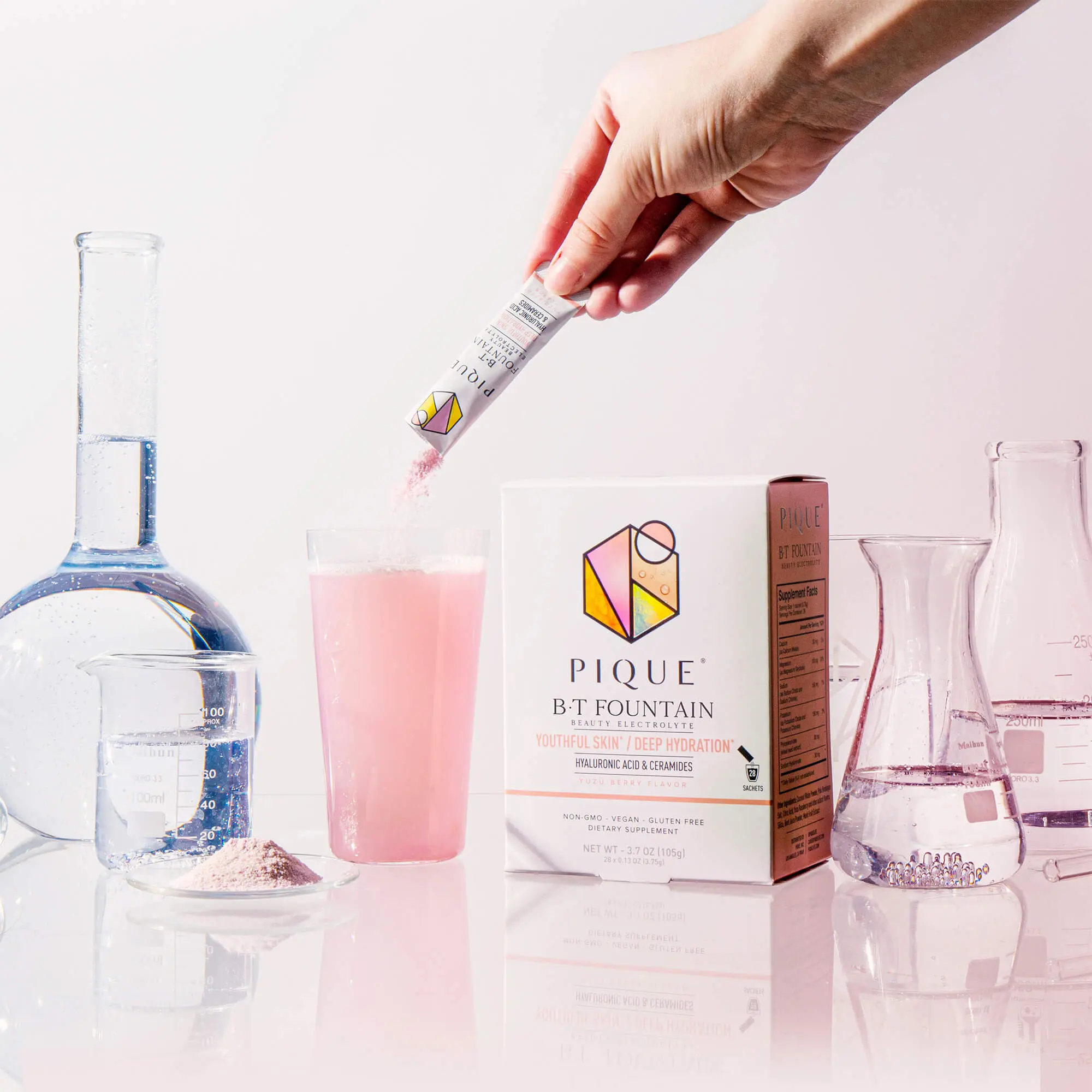 Pique Life B•T Fountain - Beauty Electrolyte, Youthful Skin, Deep Hydration - 28 servings in each carton - TikTok Shop