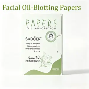 Facial Oil-Blotting Papers — Portable, Scented, and Ultra-Thin — Instantly Removes Shine — Use Anytime, Anywhere — Ideal for Oily Skin, Oil Control, Office Use, Travel, and Makeup Touch-ups (4 Scents Available)