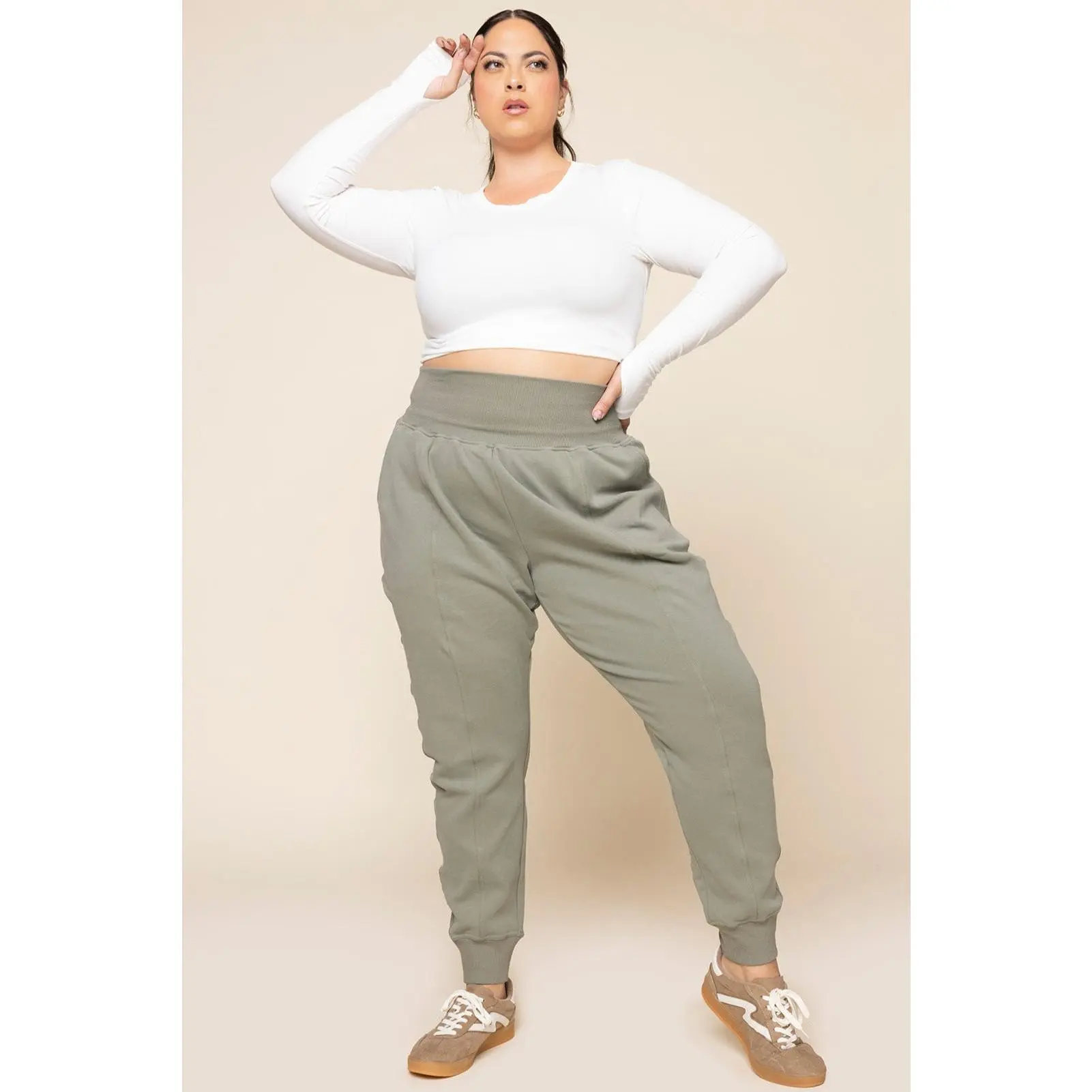 Ooey Gooey Jogger - Light Sage