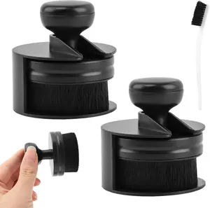 3 count Tire Shine Brush,  Tire Shine Applicator Portable  Tire Brush Auto Detail Brushes High Density Soft Brush with Seal Cover Auto Detail Brush for Auto Detailing Cleaning Service