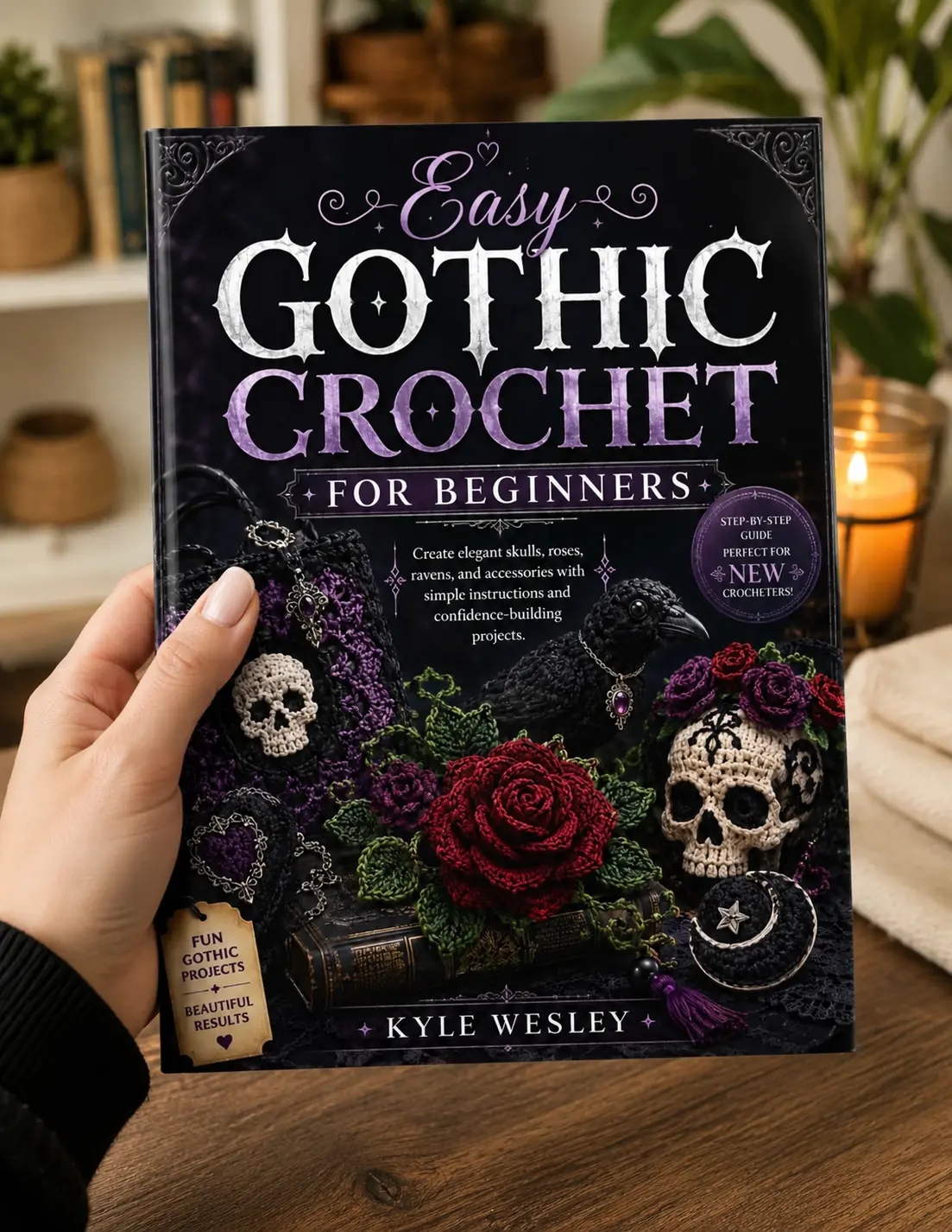 GOTHIC CROCHET FOR BEGINNERS: Create elegant skulls, roses, ravens, and accessories with simple instructions and confidence-building projects