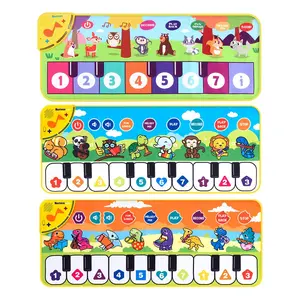 Interactive Children's Piano Game Pad, Equipped With Animal Flashing Cards and Music Sound Effects - An Educational Electronic Toy Designed Specifically for Children, With Colorful Buttons and Animal Patterns, Making it an Ideal Gift for Promoting Childre