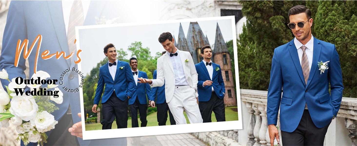 COOFANDY Mens Sport Coat Casual Blazer One Button Business Suit Jacket