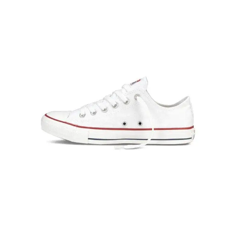 Converse Men's Chuck Taylor All Star Ox Low Top Sneaker, Classic Canvas Walking Shoes in Optical White with OrthoLite Cushioning, Trainer