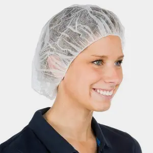 G & F Products 13040-500 Disposable Bouffant Caps Hair Net, Spun-Bonded Polypropylene, Non-Woven, Medical, Labs, Nurse, Tattoo, Food Service, Health, Hospital, White