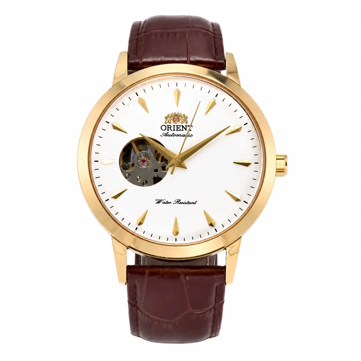 Tempus Atelier Orient Automatic Open Heart Watch Men Genuine Leather Strap Business Mechanical Wristwatch