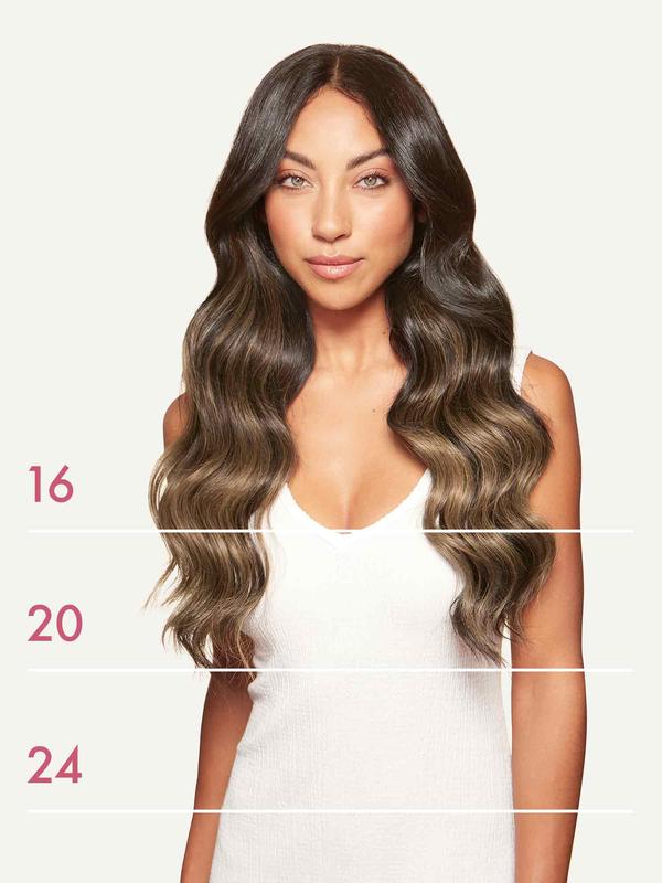 16" Seamless Mocha Bronde Balayage Clip-Ins (160g)