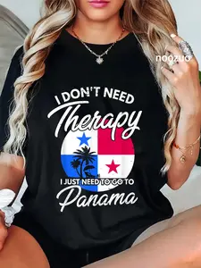 100% Cotton Panamanian Flag I Panama Flag I Vacation Panama T-Shirt