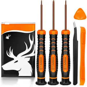 Kit for , 6 count Repair Set with Triwing Y00,Y1,Phillips PH000, Tweezers, Crowbar, Triangle , for  Lite, Joycon Controller, Wii, Gameboy Advance SP, Gamecube