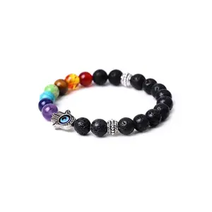 Chakra Hamsa Bracelet