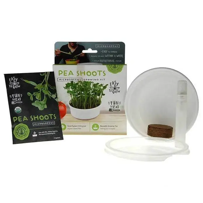 Handy Pantry Pea Shoots Mini Microgreens Grow Kit