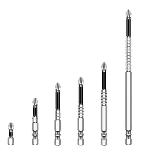 High Hardness Anti Slip Cross Screwdriver Holder Tool, Portable Electric Drill Power Tool Accessories, Magnetic Cross Screwdriver Head Kit