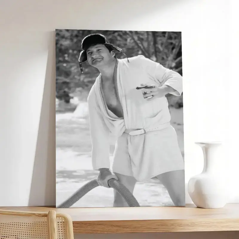 Funny Christmas Movie Poster Photo - Waterproof Wood Minimalist Wall Art Print, Home Decoration for Bathroom, Kitchen