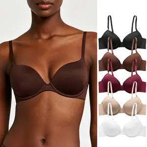 5-Pack Women's Underwire T-Shirt Bras – Soft, Breathable, Seamless support Comfy push bra bras women Womenswear Everyday