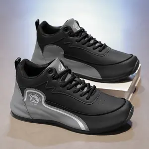 GGOR Spring and Summer Men's Shoes, White Soft-soled Sneakers, Non-slip Casual Shoes, Versatile Trendy High Quality Running Shoes