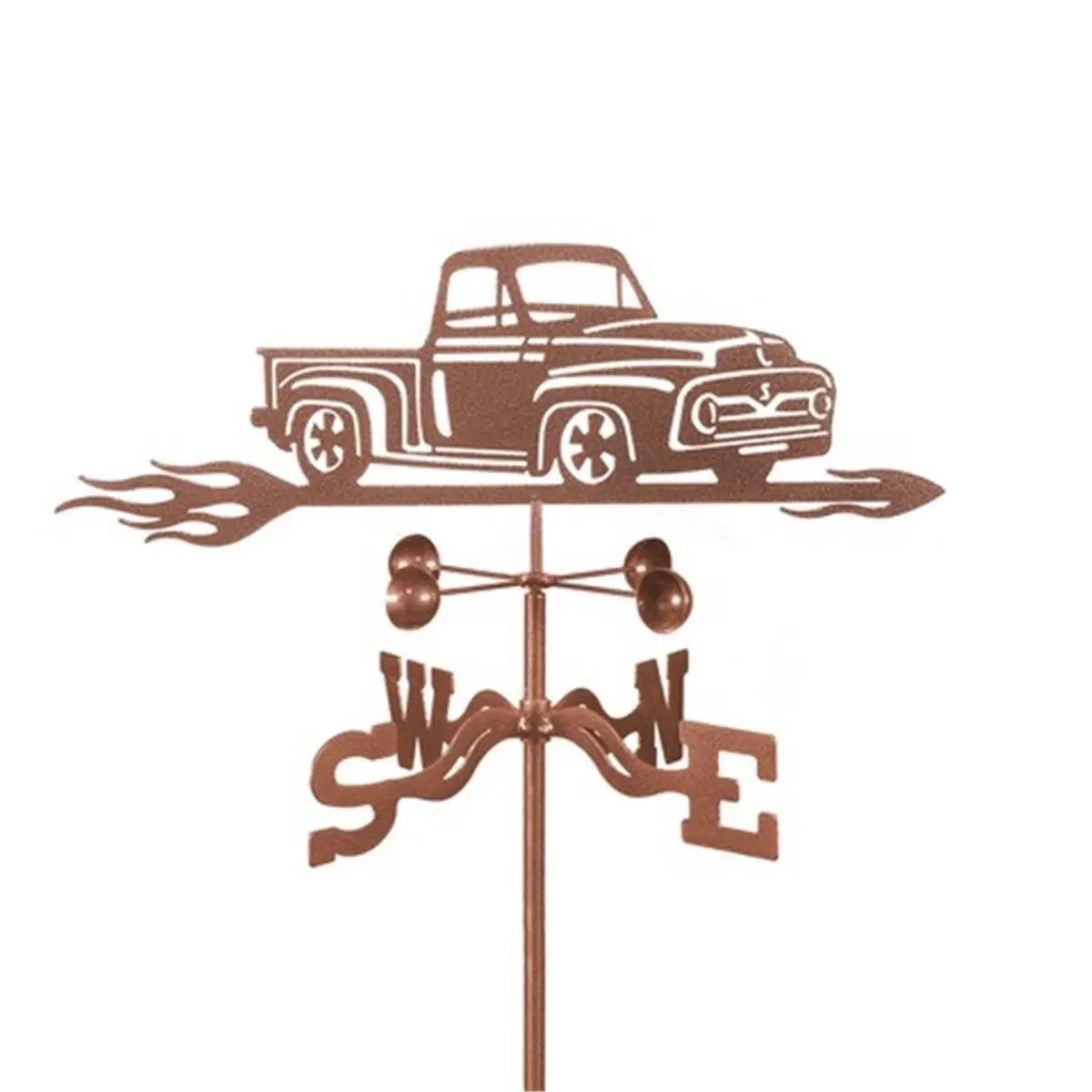 212 MAIN EZ Vane EZ1020-4S Laser Cut Steel Weathervane Outdoor Furniture Set, 25x21 in Complete Kit with 4-sided Mount, Outdoor-Ready for Trucks, Four-Sided