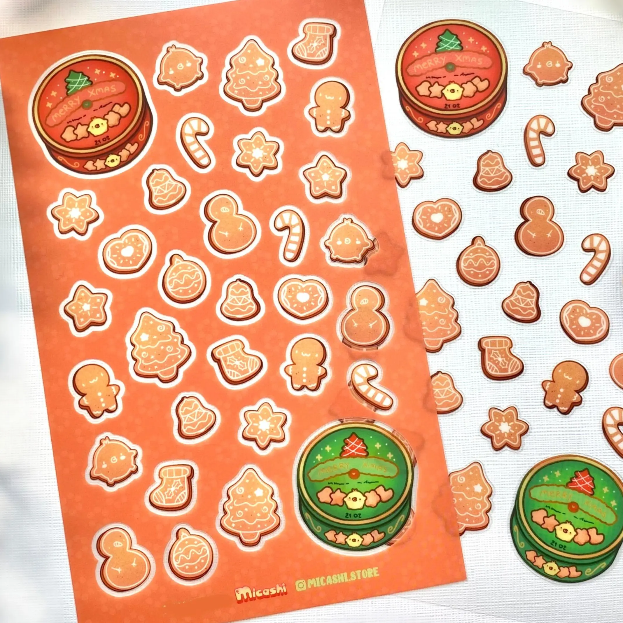 Cute Christmas cookies sticker sheet !- Planner deco stickers