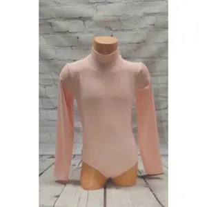 Uniform - Chocolate Ballerinas - Kids- Long Sleeve, Mock Neck Non - Company Pink Leotard