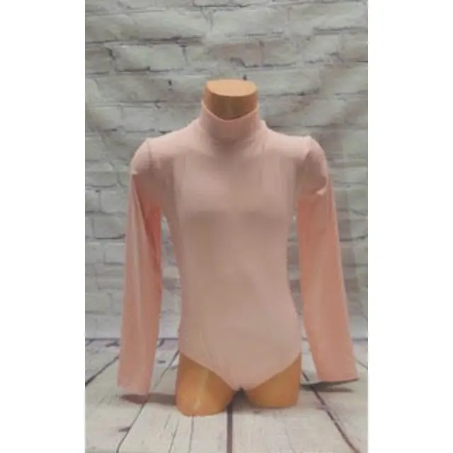 Uniform - Chocolate Ballerinas - Kids- Long Sleeve, Mock Neck Non - Company Pink Leotard