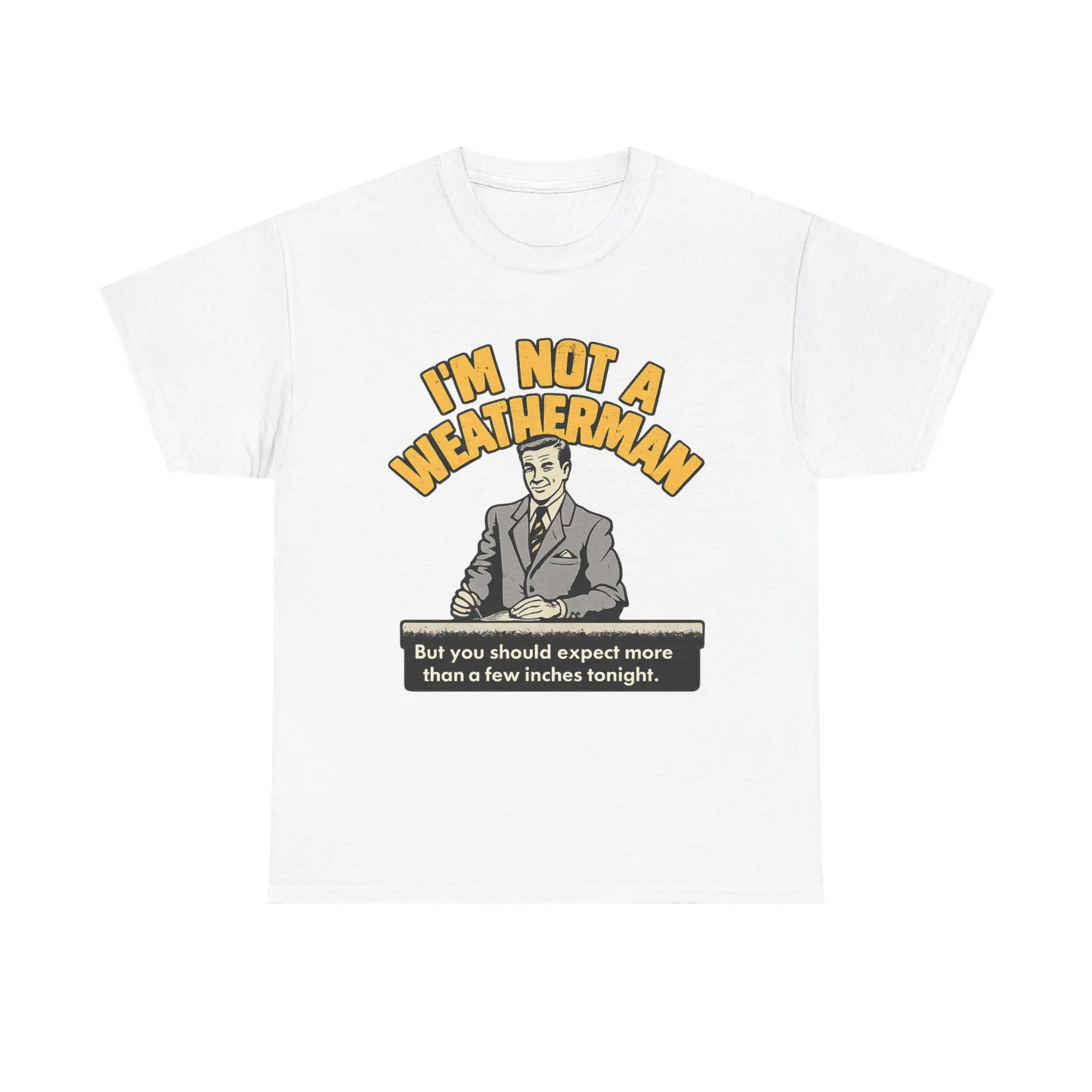 I'm Not a Weatherman T-Shirt | Retro News Anchor Graphic