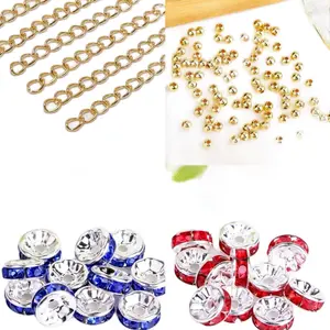 Various accessories ，spacers  flower flaks.are used for DIY handmade necklaces, bracelets, jewelry, etc