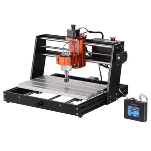 Father's Day Gift VEVOR CNC Router Machine, 60W, 3 Axis GRBL Control Wood Engraving Carving Milling Machine Kit, 300 x 200 x 60 mm/11.8 x 7.87 x 2.36 in Working Area 1200 RPM for Wood Acrylic MDF PVC Plastic Foam Vinyl