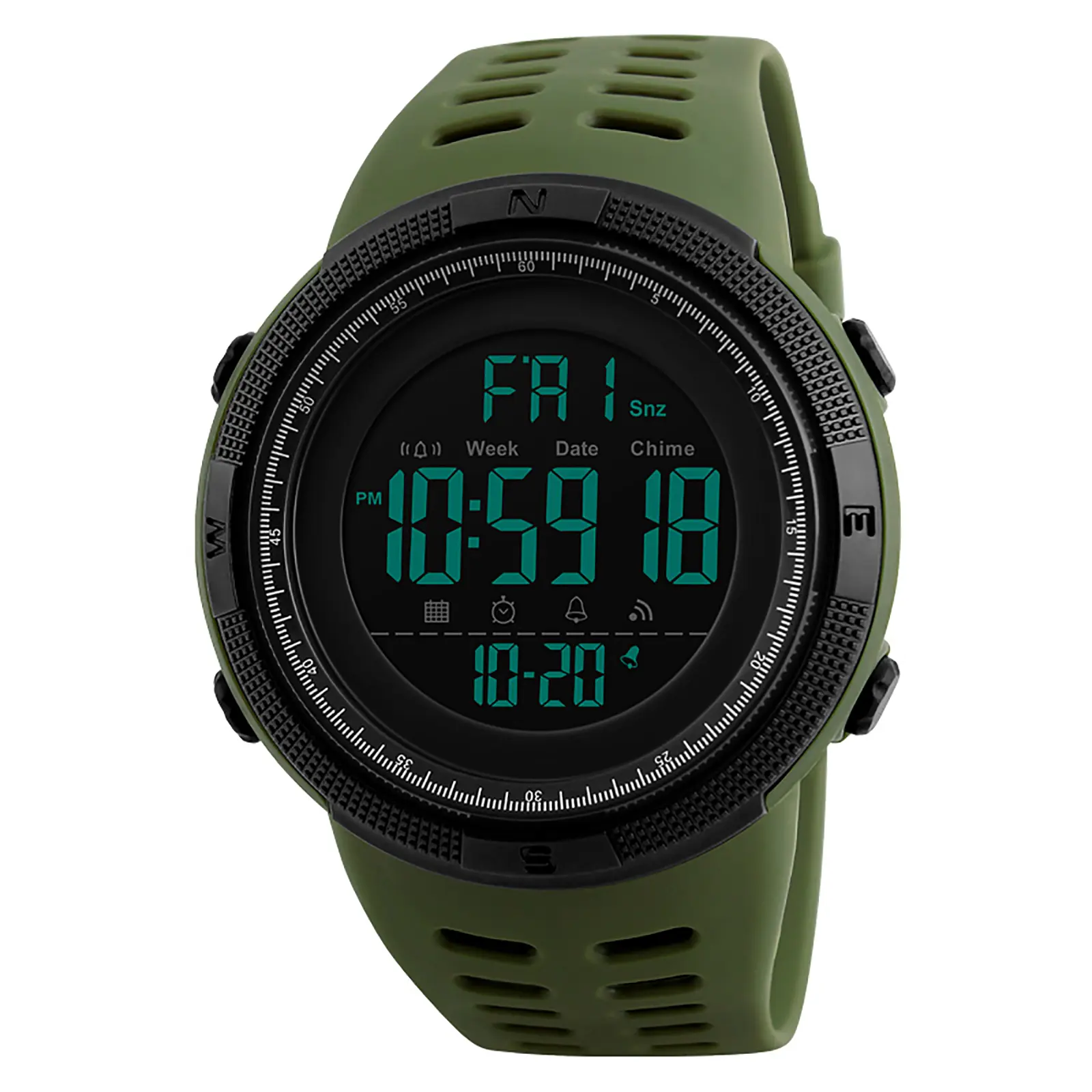 OIDEA Fashionable Digital Outdoor Men's Watch - Large Dial, Shockproof, Waterproof Silicone Band Wristwatch with Calendar, Alarm, Stopwatch Functions, Fashionable Digital Watch summerwins,summerwins