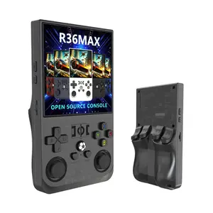 R36MAX Open Source Handheld Game Console, 4.0 Inch HD Screen Game Console, Portable Rechargeable Gaming Console, Gaming Console for Home & Travel, Protective, Game Night Gadget