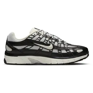 Nike P-6000 Black Muslin Sail White Women's Chunky Authentic Sneaker BV1021-011 Walking Everyday Sports Athletic Closed Round Toe Girls Unisex Shoes