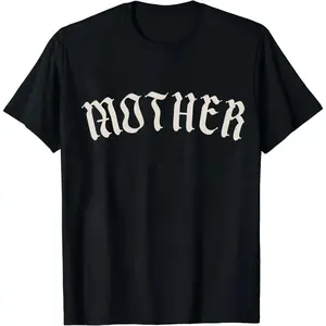 Graphic Tee - Mother Gothic tshirt, trendy alternative metal core tee, old english mother tshirt, oversized mom tee, goth mom