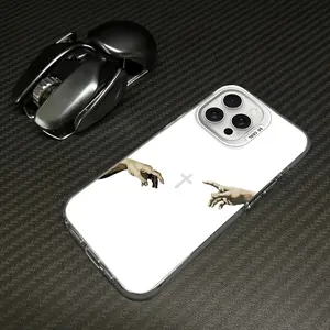 Hand of God Cross for iPhone Samsung Galaxy Case iPhone 17Pro Max Air 16E 15Plus 14 13 12 11 XR XS S25 S24 S23 S22 Phone Case, God's Gift, Faith, personality, Gradient, Protective Silicone Cover, Protection Durable, Shockproof Drop.WC61