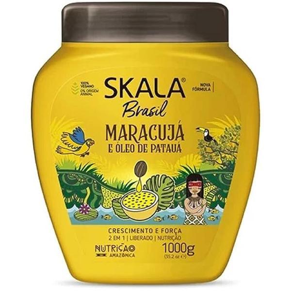 SKALA Brasil 2-in-1 Treatment Cream – Passion Fruit & Patauá Oil, 1kg (35.27oz) – Hydrates, Defines, and Nourishes Curls